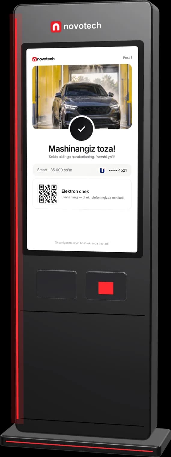 Kiosk: Tayyor va chek